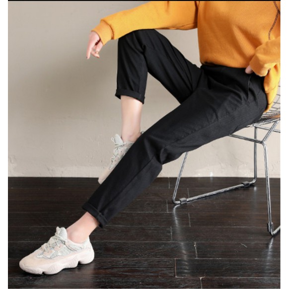 Quần Baggy Kaki Nam Nữ Chất Mềm Mịn, Không Nhăn, Dáng Baggy Basic mặc đi học, đi làm