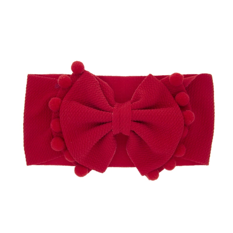 Băng Đô Thắt Nơ Hai Lớp Co Giãn Mềm Mại Cho Bé