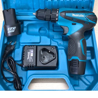Máy khoan bắt vít dùng pin maktia 12v - đa chức năng - 2 pin - máy bắn vít cầm tay mini