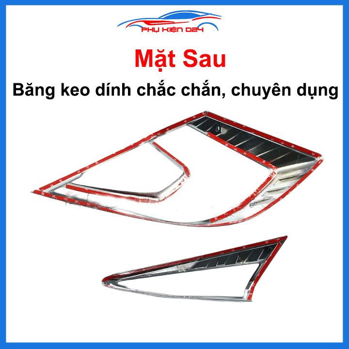 Ốp viền đèn pha hậu mạ crom Civic 2016-2017-2018-2019 chống trầy trang trí bảo vệ xe