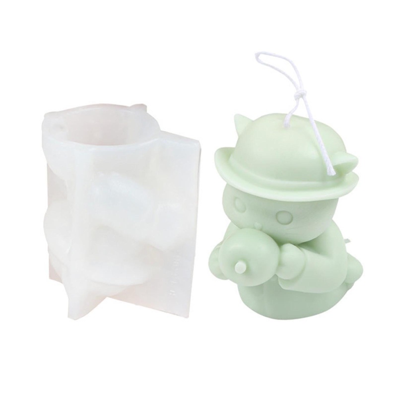 Khuôn Silicon Làm Bánh Hình Mèo Dễ Thương 6 Kiểu Khác Nhau