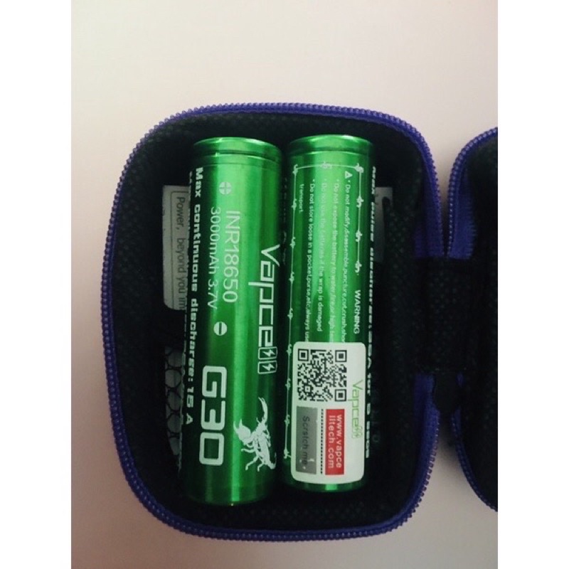 Pin sạc xả cao 18650 Vapcell G30 3000mAh mới 100%