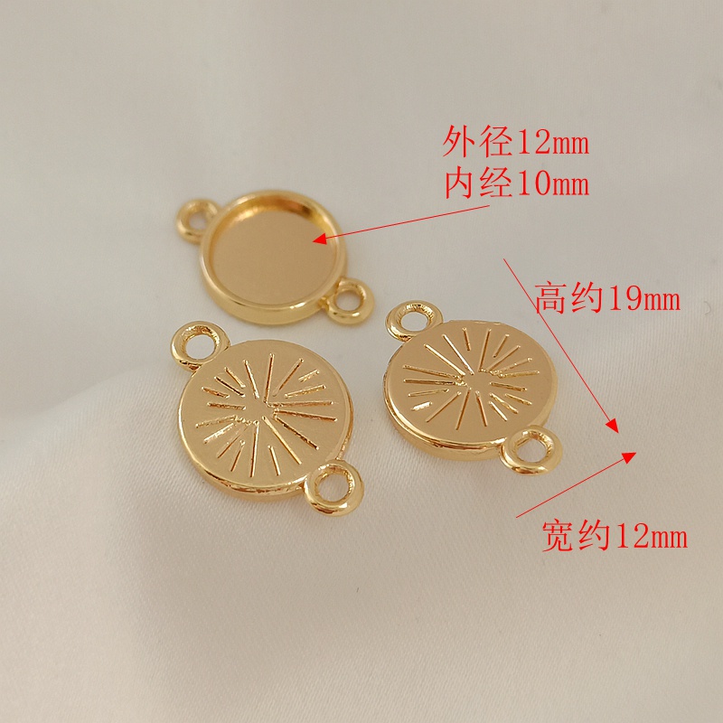 Khay Treo Nhẫn Bằng Đồng 14K Màu Vàng Kim Kèm Khay Để Đá Quý