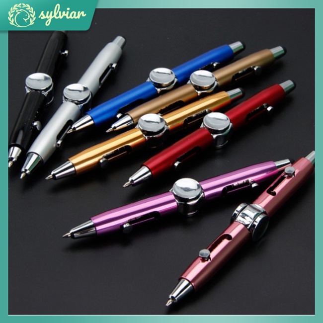 [sylviar] Bút Bi Dạng Con Quay Bằng Kim Loại Quà Tặng Cho Người Lớn Trẻ Em