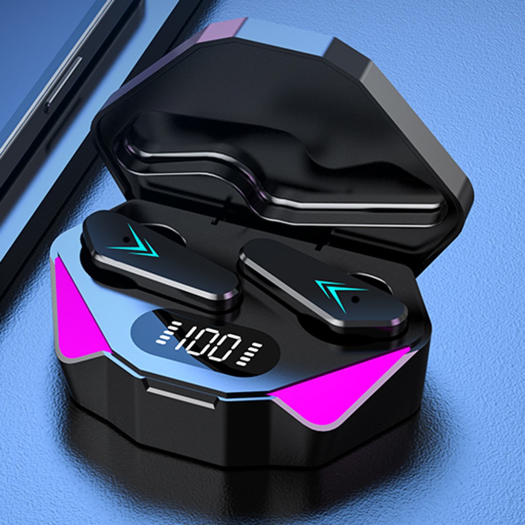 Game Wireless Earbuds with Deep Bass with Wireless Charging Case Running