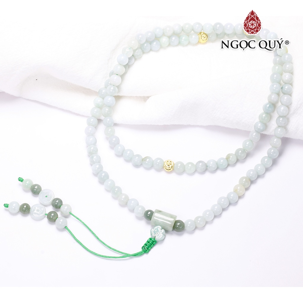 Vòng chuỗi 108 hạt cầm thạch jade - Ngọc Quý
