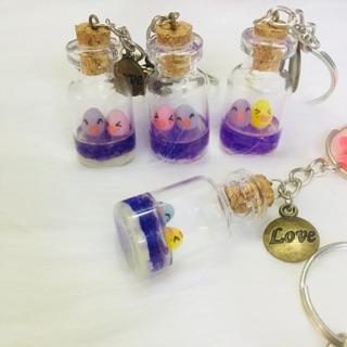💜 Móc khoá đôi chim uyên ương dạ quang💡