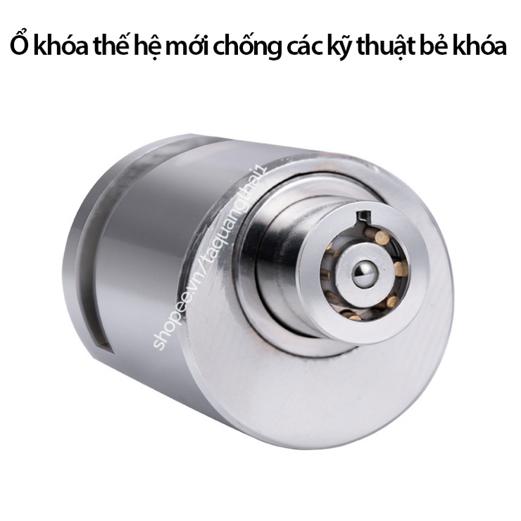 Khóa Đĩa Xe Máy Inox Hình Trụ Nguyên Khối, Ổ Khoá Đĩa Xe Tay Ga Chống Thấm Nước, Khoá Phanh Đĩa Bỏ Túi Nhỏ Gọn