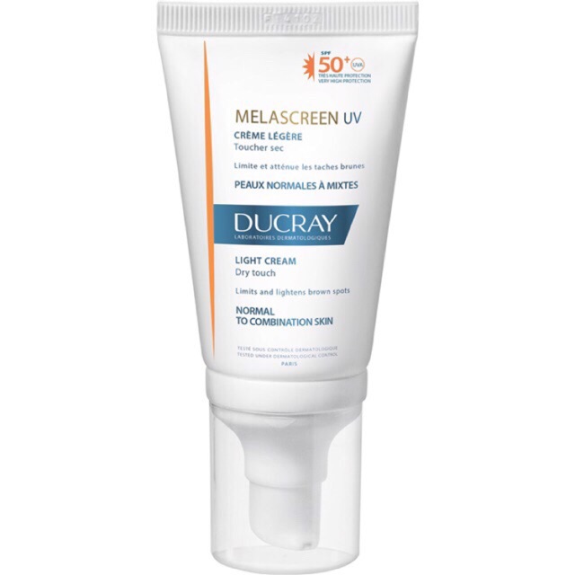 Kem chống nắng kết hợp làm sáng da và ngăn ngừa lão hóa - Melascreen UV Light Cream SPF50+ 40ml - Ducray -[CHÍNH HÃNG]