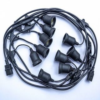 ( tặng kemg dây nguồn nối)Dây điện liền đui. Loại đầu nối đúc. Chống nước 5.5m 10 bóng