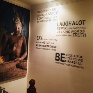 Decal dán tường bài thơ tiếng anh