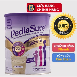 DATE T9/2022 - Sữa Pediasure Úc nắp tím 850g