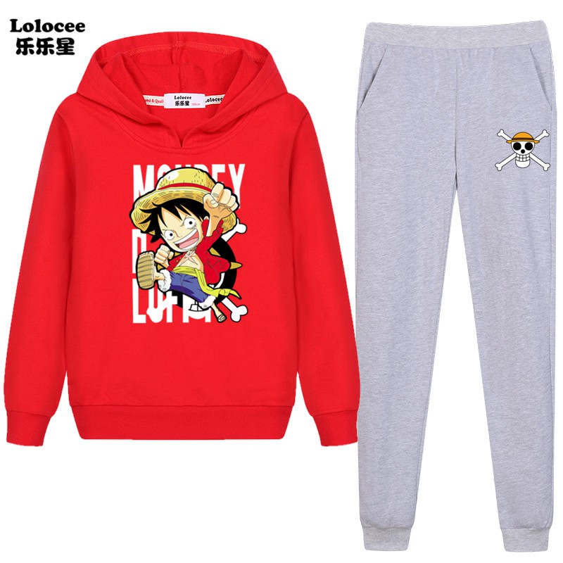 ONE PIECE Set Đồ 2 Món Hình Đầu Lâu Cho Bé Trai 2020