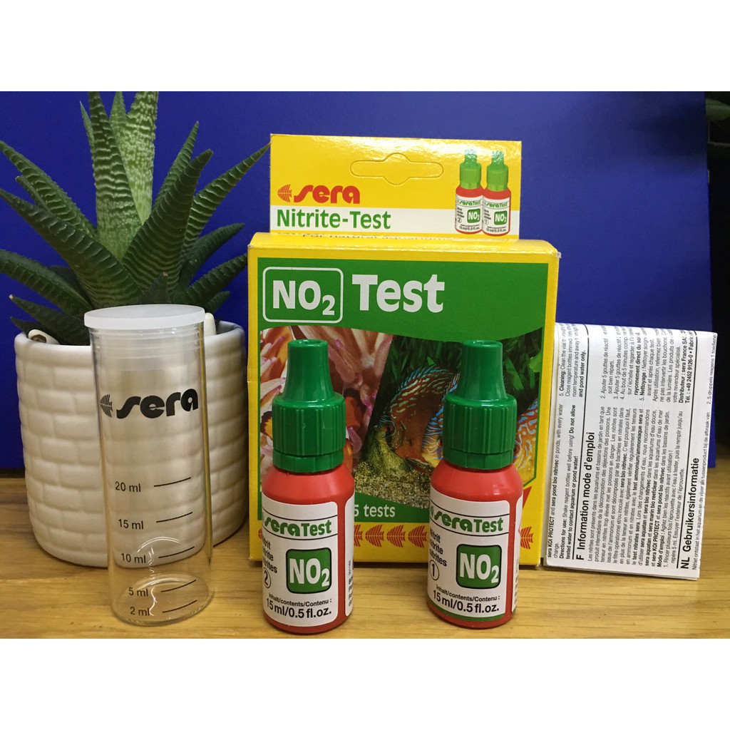 Test kiểm tra khí độc NO2 cho ao tôm, ao cá - Test NO2 Sera - Test Nitrit Sera