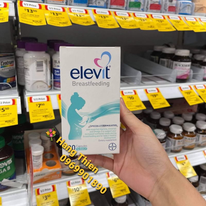 V.T.M tổng hợp sau sinh Elevit breastfeeding, elevit sau sinh , cho co