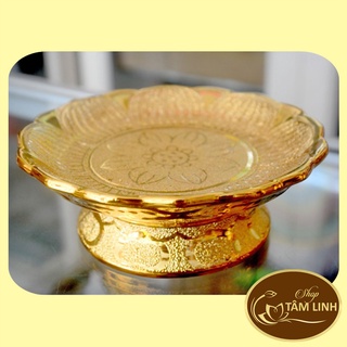 Đĩa trái cây kim sa vàng nhiều kích cỡ.