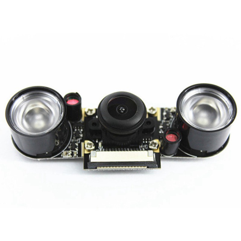 Smart Raspberry Pi Infrared Night Camera ule 5 Mp Wide Angle 130 Degree Fisheye Camera With Infrared Ir Sensor Led Light