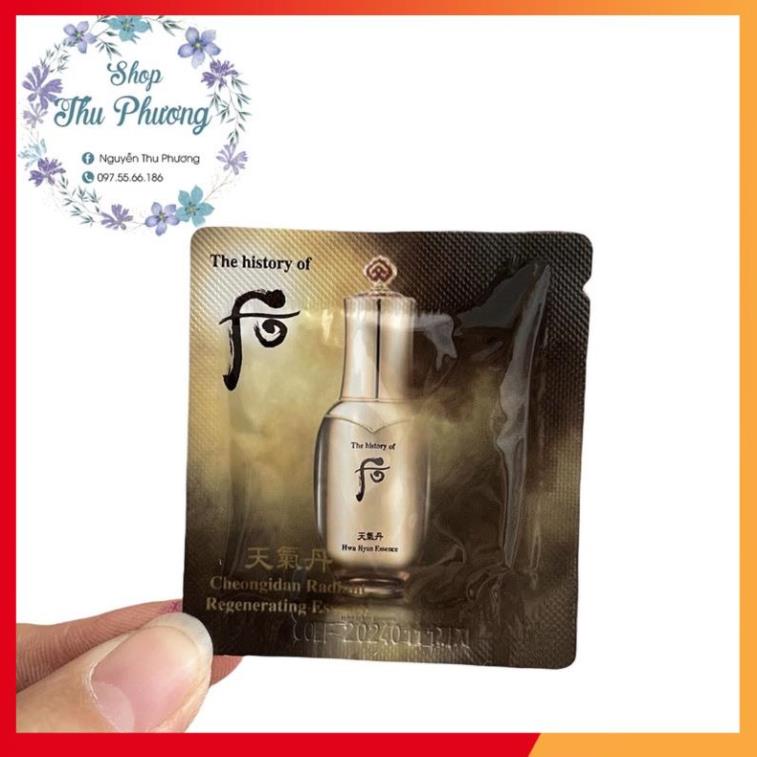 gói tinh dầu tái sinh Whoo Cheongidan Radiant Regenerating Essence 1ml