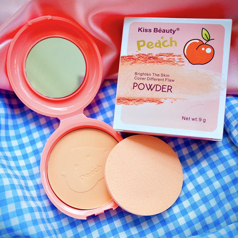 Phấn Nền Kiềm Dầu Chống Nắng 12H Mịn Lì Kiss Beauty MATTE+PORELESS POWDER 9g KB-FB01