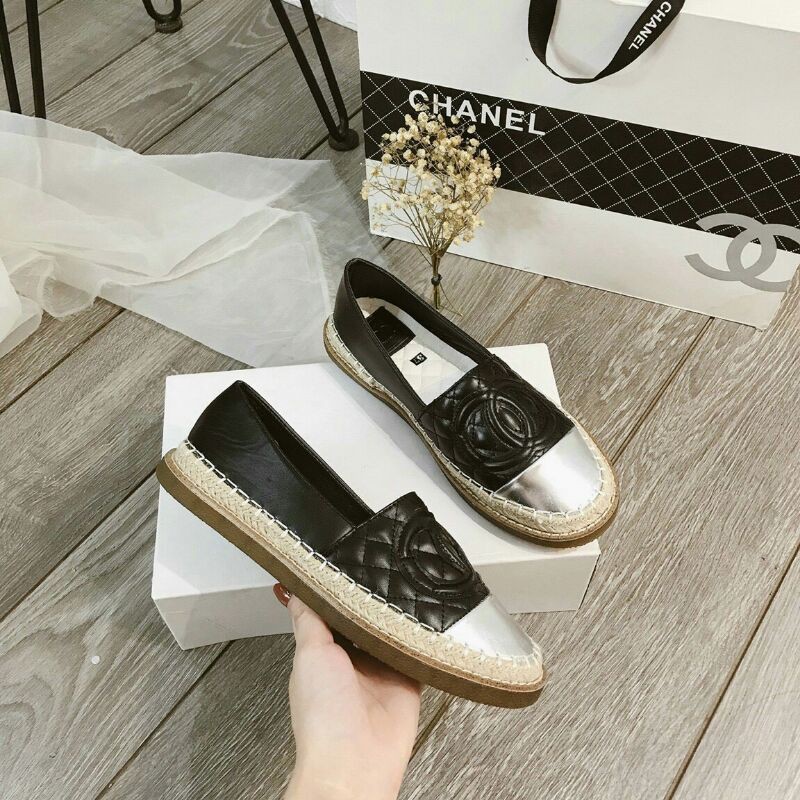 giày slip on mũi bạc giày lười cn