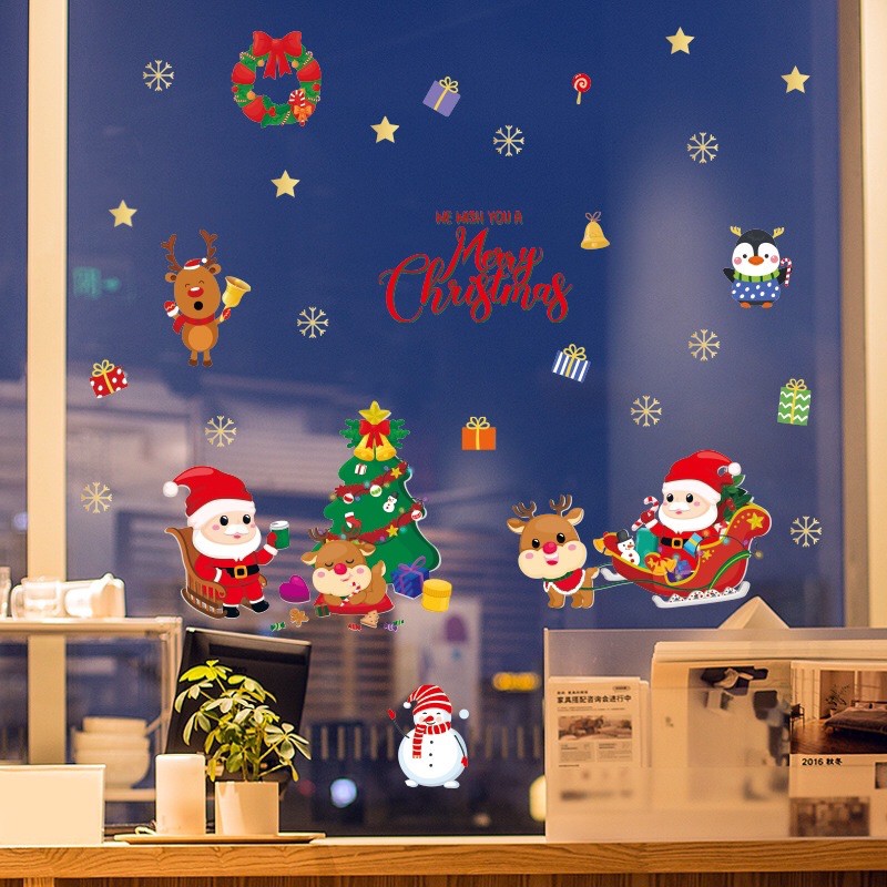 Decal trang trí Noel - Các bé nhỏ đó Lễ giáng sinh