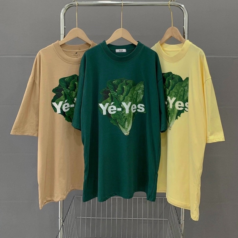 ÁO THUN TAY LỠ COTTON YE-YES FORM UNISEX NAM NỮ (hình chụp thật)