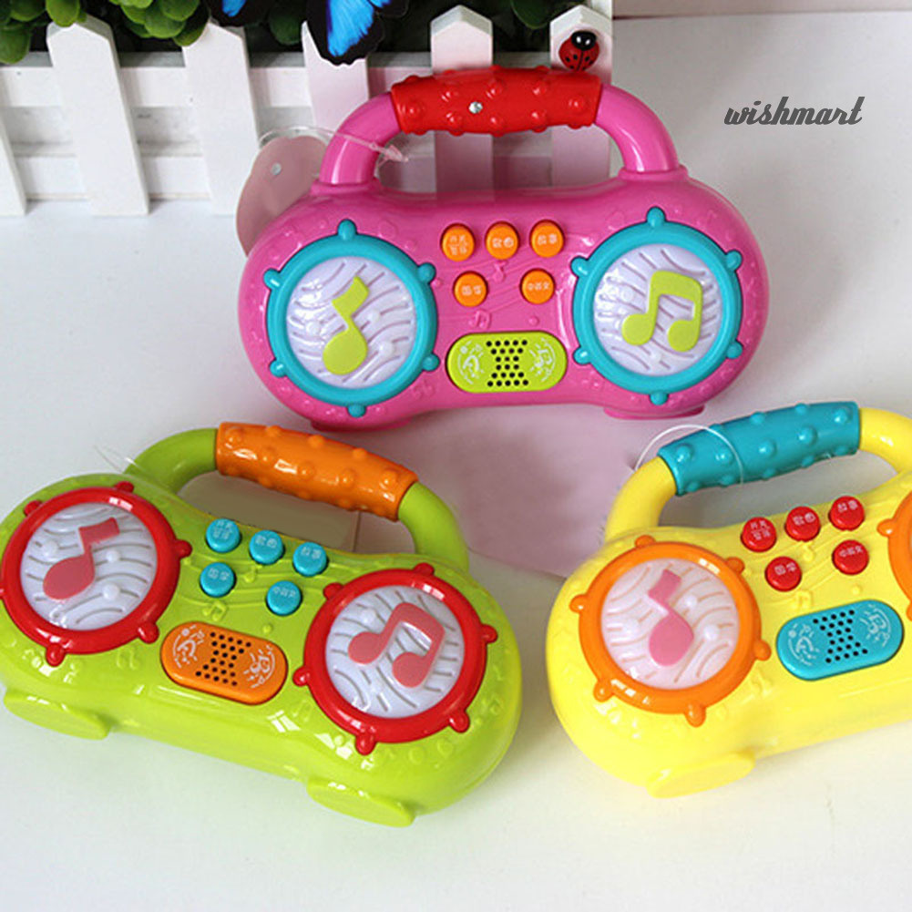 [Wish] Mini Multifunction Radio Music Story Poetry LED Light Educational Kids Toy Gift