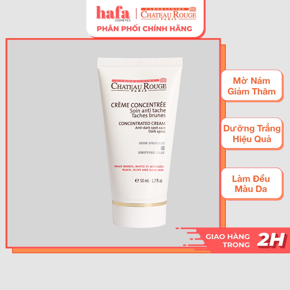 Kem Dưỡng Trắng Da Mờ Thâm Nám, Tàn Nhang Chateau Rouge Concentrated Cream 50ml