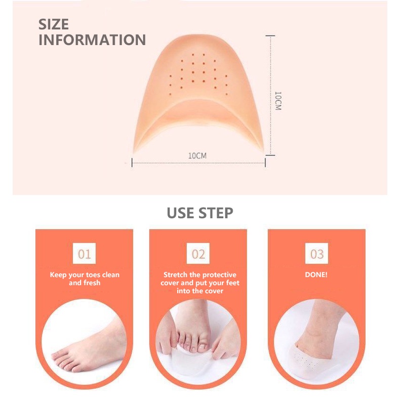 Miếng Silicone Bảo Vệ Ngón Chân Khi Múa Ba Lê