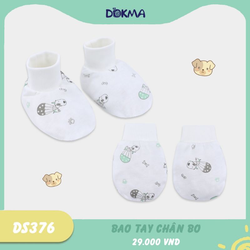 Set bao tay chân sơ sinh Dokma mã DS376