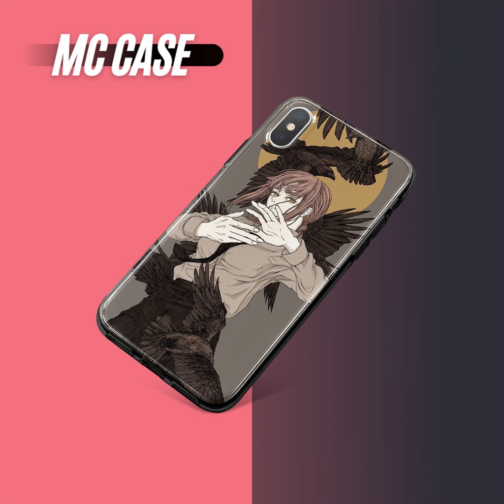 Ốp lưng Makima Bầy Quạ Chainsaw Man cho Iphone 6 7 8 Plus 11 12 13 Pro Max X Xr TCSMPOD0000037