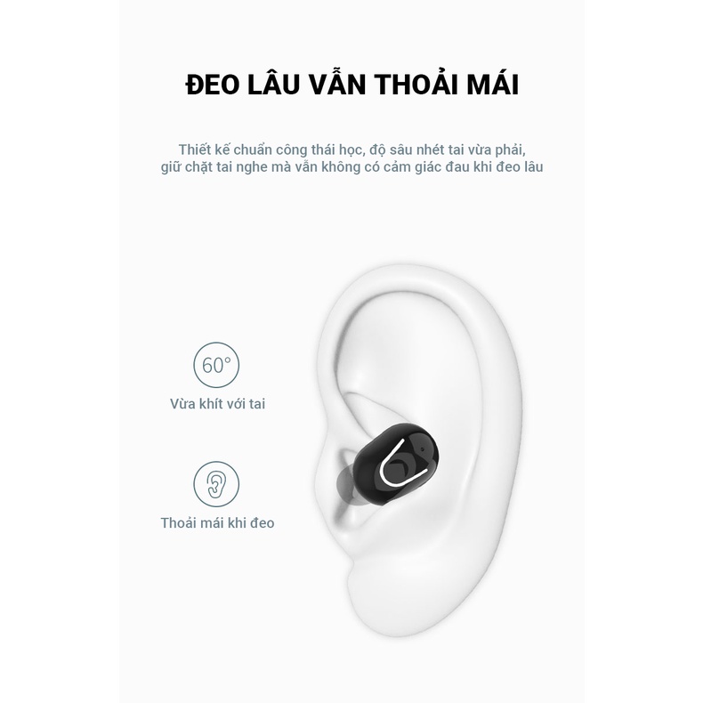 Tai nghe bluetooth không dây Cát Thái M2T giảm ồn thông minh âm thanh surround lập thể vừa là sạc dự phòng 1200mAh