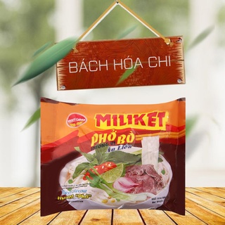 Thùng 30 gói Phở bò Miliket gói 60g
