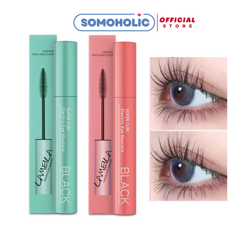 Mascara chuốt cong mi Lameila siêu mảnh dài mi 3 màu Somoholic MAS2