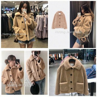 Áo khoác lông teddy zara bear sale lỗ 690-250