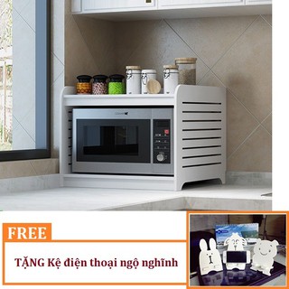 [Hỗ trợ ship] Kệ bếp, kệ lò vi sóng 2 tầng chống nước tuyệt đối - HOME DECOR