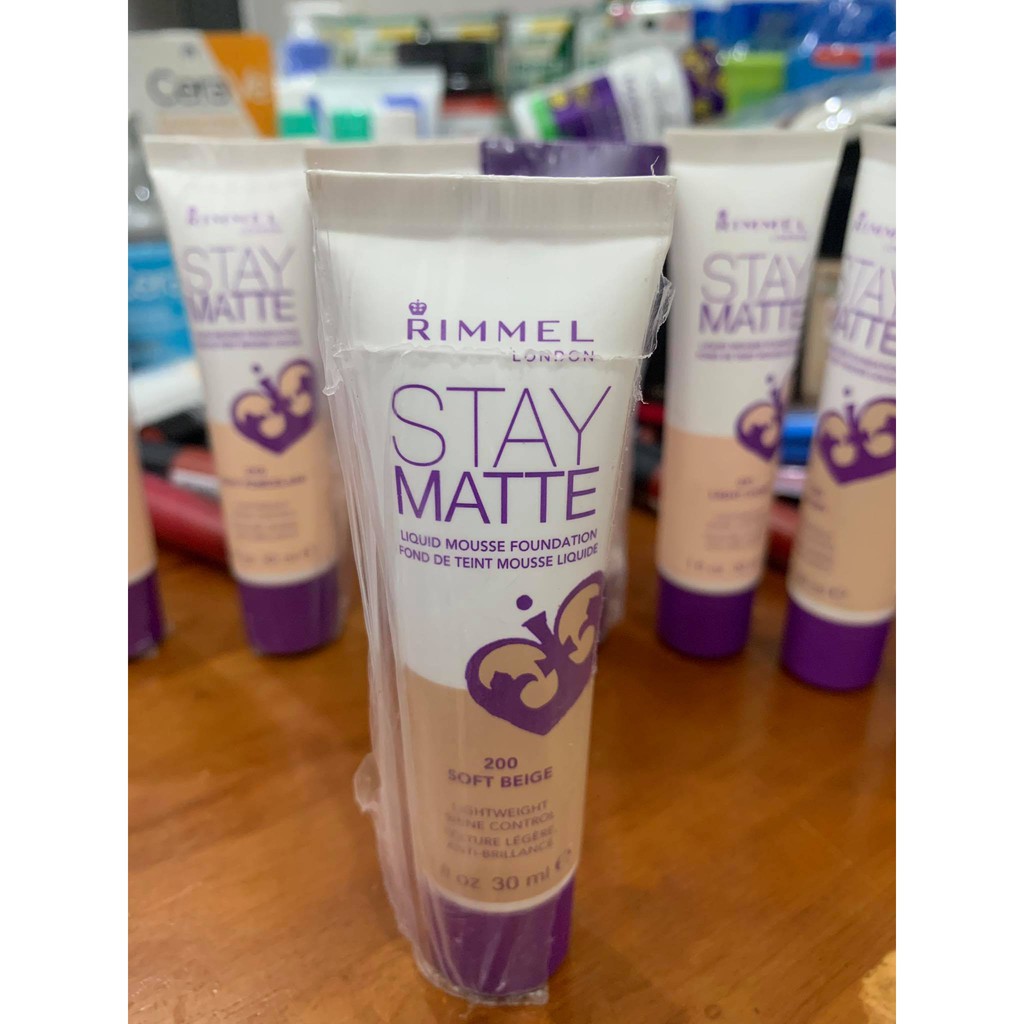 [hàng Auth] Kem nền Rimmel Stay Matte Liquid Mousse Foundation 30ml | BigBuy360 - bigbuy360.vn
