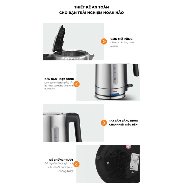 Ấm siêu tốc 1 Lít ROLER RK-5121