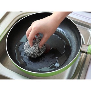Combo 5 Cọ Xoong Nồi Chảo Bát Đũi Ấm Chén bùi nhùi thép (5 chiếc)