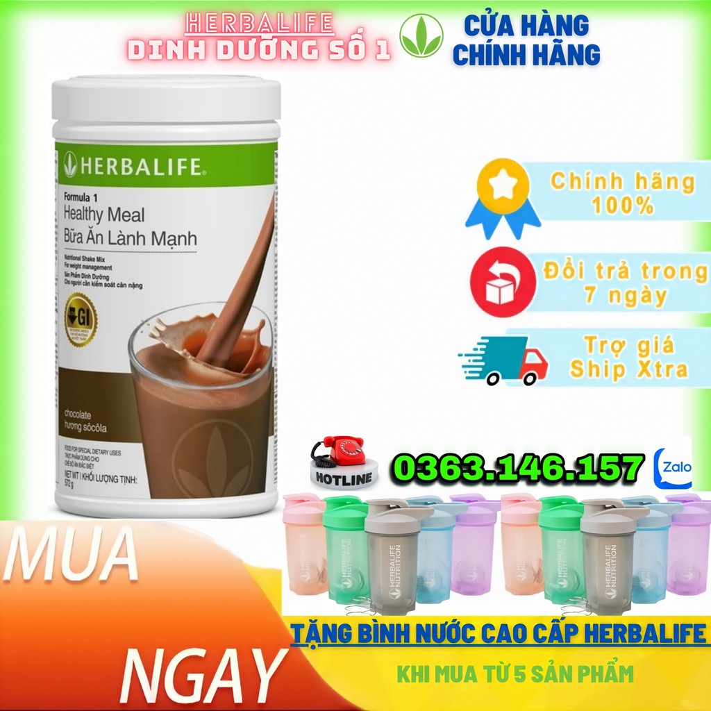 [ CHÍNH HÃNG ] - Bữa Ăn Dinh Dưỡng Lành Mạnh HBL - Đủ Vị - Hỗn Hợp Dinh Dưỡng Công Thức 1 Giảm Cân - Tăng Cân