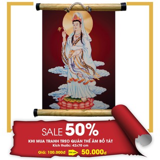 HCM - TRANH TREO QUÁN THẾ ÂM BỒ TÁT