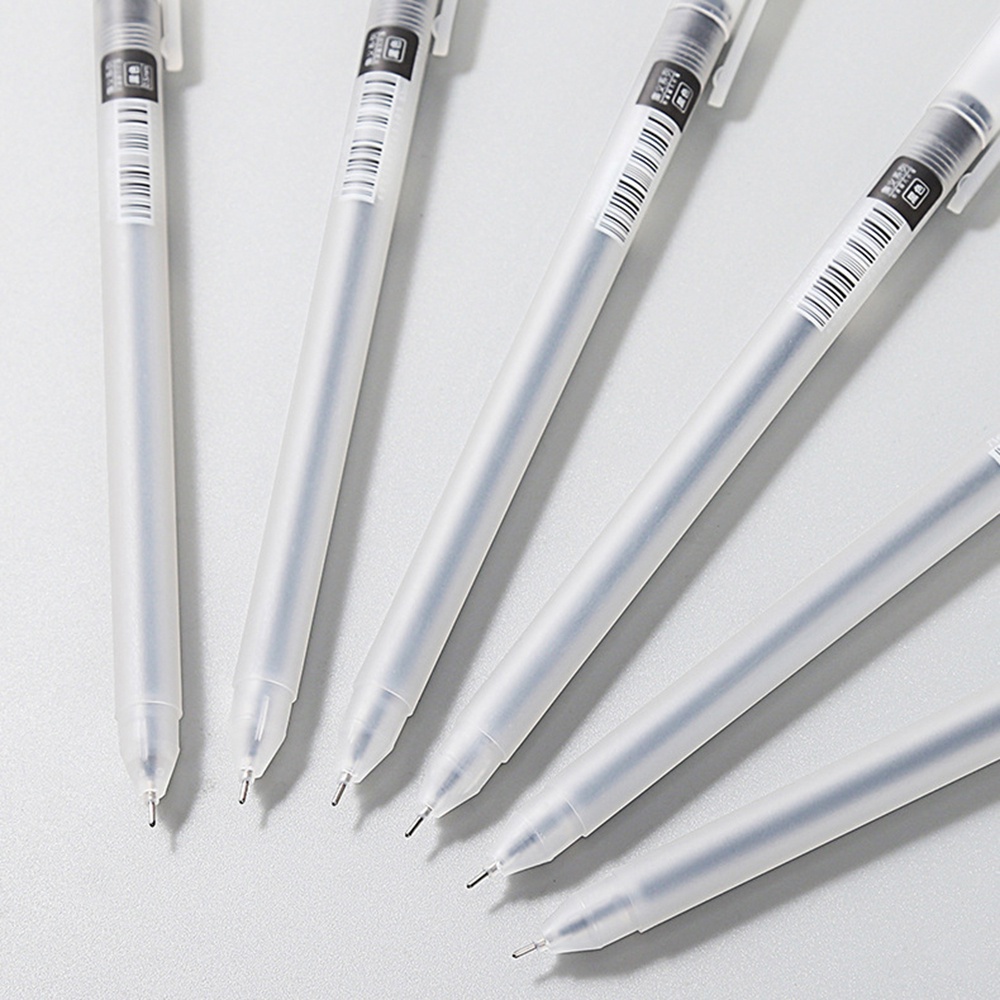 1 Bút Mực Gel 0.5mm Vỏ Màu Đỏ Và Đen Kiểu Dáng Sang Trọng