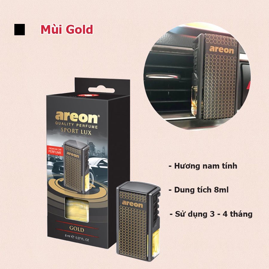 Nước hoa areon, nước hoa ô tô cao cấp, nước hòa cài cửa gió điều hòa AREON cao cấp