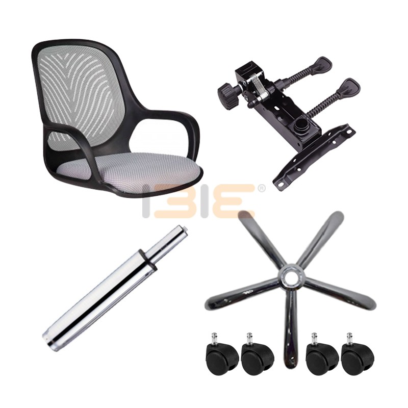 Ghế xoay IB519 chân thép mạ IBIE vải lưới