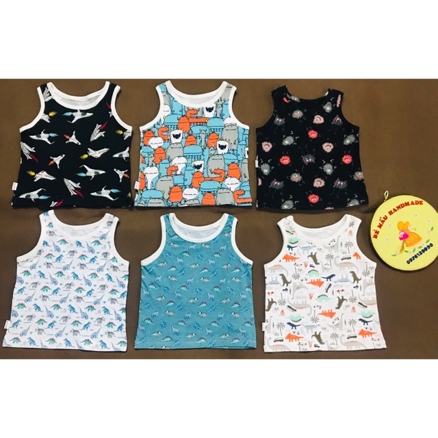 Combo áo ba lỗ cho bé trai