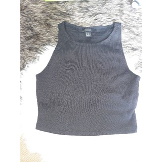 Áo 3 lỗ croptop Forever21 đen