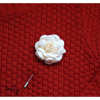 Cài áo hoa hồng lụa handmade RP022