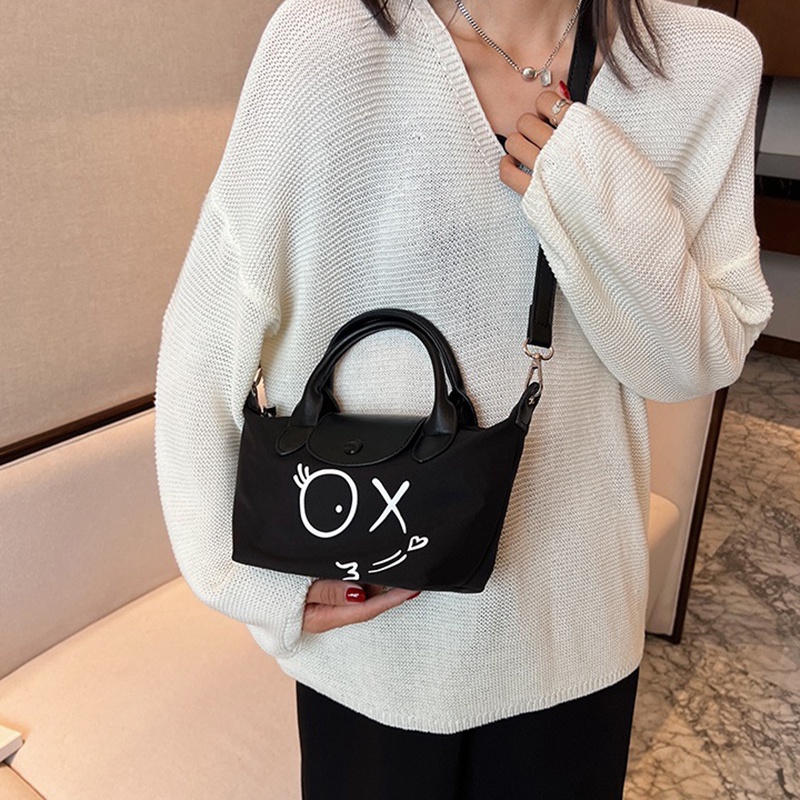 IELGY Túi Đeo Chéo In Họa Tiết Hoạt Hình Phong Cách Hàn Quốc Thời Trang Cho Nữ