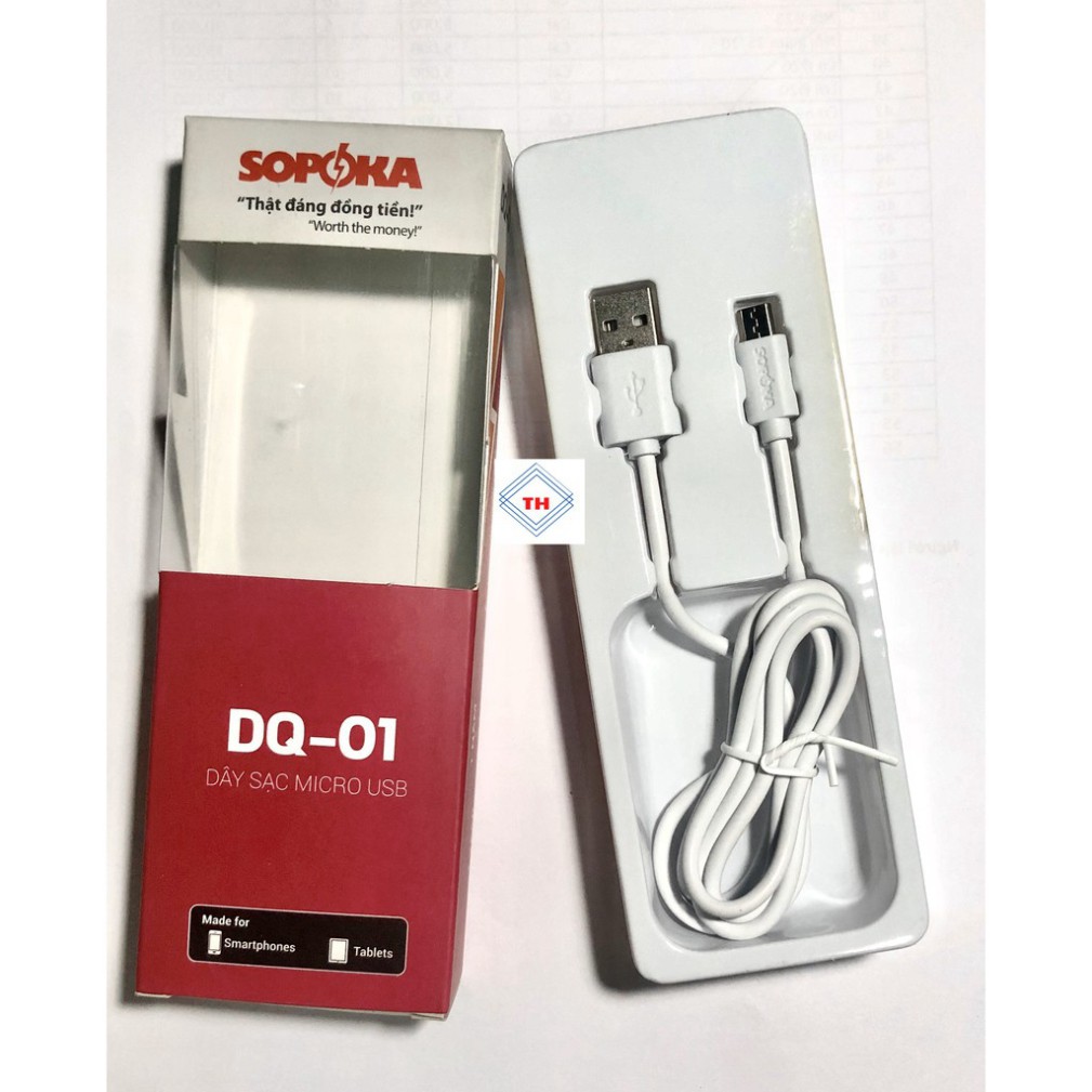 Dây sạc Micro USB SOPOKA, DQ - 01