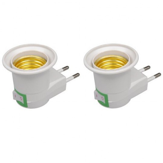 Đui Đèn E27 Có Công Tắc Phích Cắm Không Dây